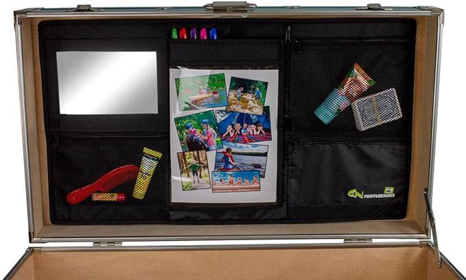 C&N Footlockers LidMate Organizer - 7 Pockets - Plastic Mirror - Metal Carabiner Flashlight - 30"... | Amazon (US)
