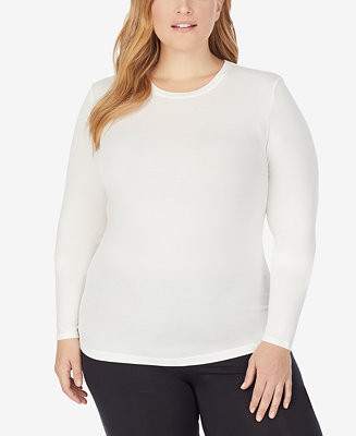 Plus Size Softwear with Stretch Long Sleeve Top | Macy's