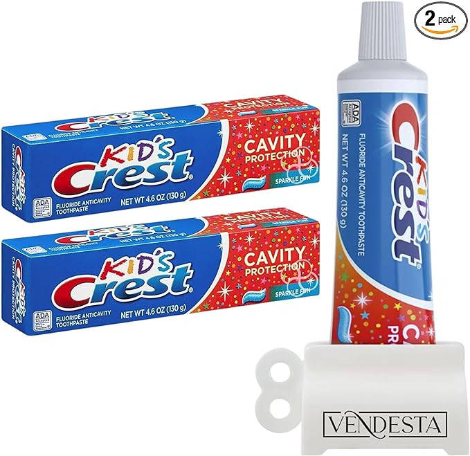 Crest Kids Cavity Protection & Enamel Care Bundle by VenDesta: 2-Pack Crest Kid's Cavity Protecti... | Amazon (US)