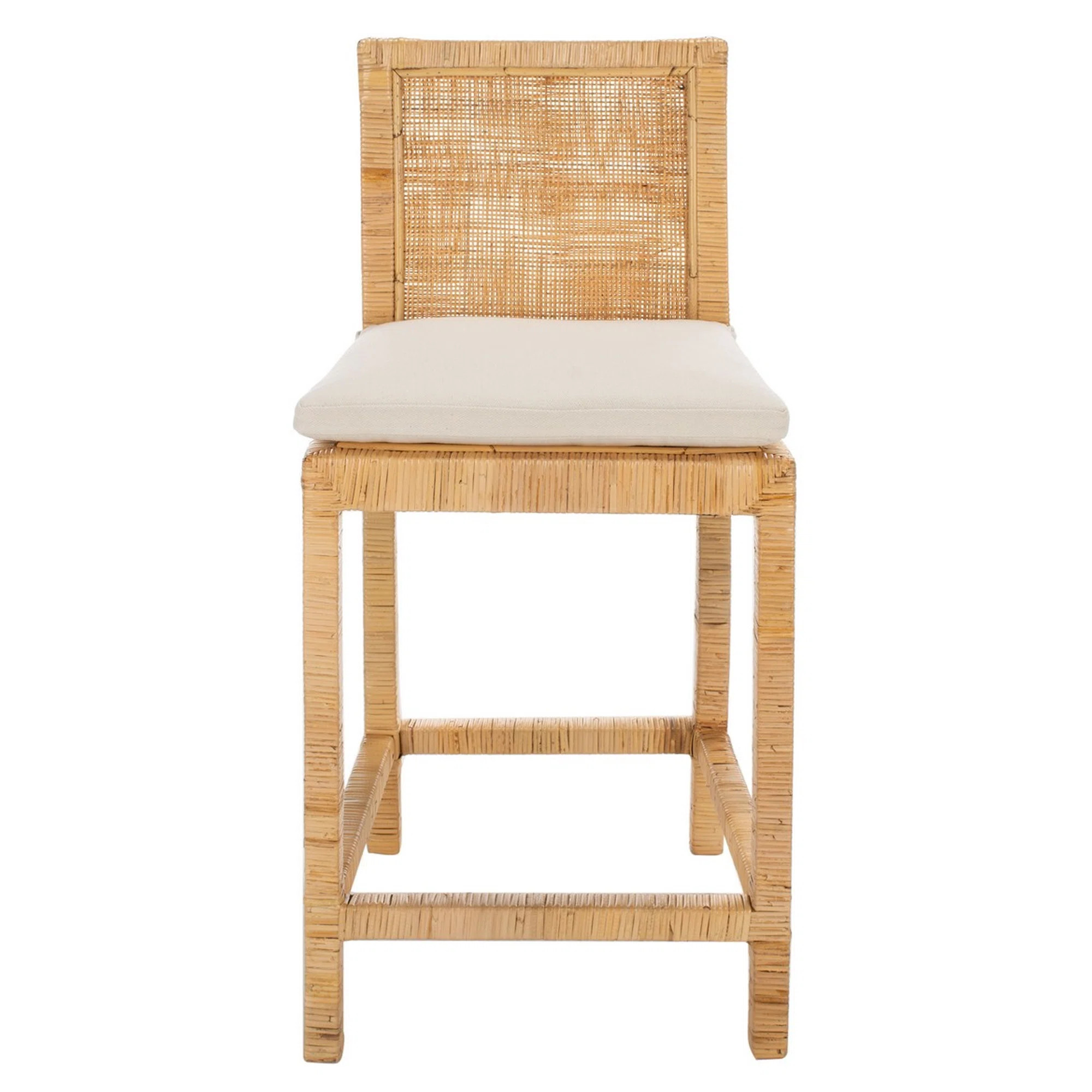 Bayou Breeze Hodder Cane Counter Stool W/ Cushion | Wayfair | Wayfair North America