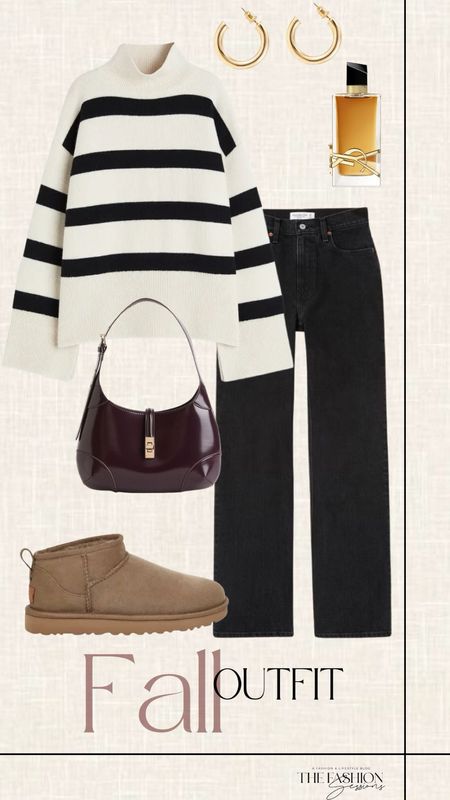 Fall Outfit | Striped Sweater | Black Jeans | Ugg Boots | Cherry Red Purse | Gold Hoops | YSL Perfume ~

#LTKHoliday #LTKstyletip #LTKSeasonal