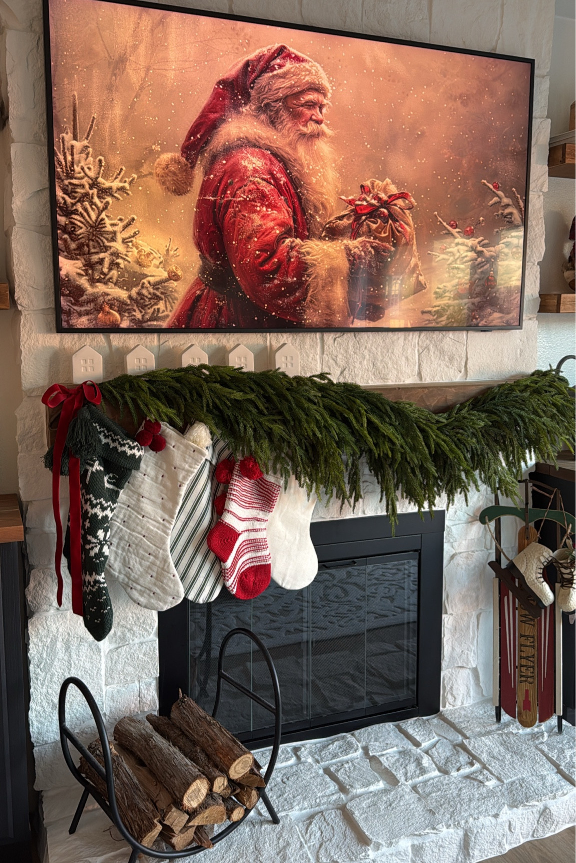 Cozy Christmas mantel decor🎅🏼

#LTKSeasonal #LTKHoliday #LTKHome