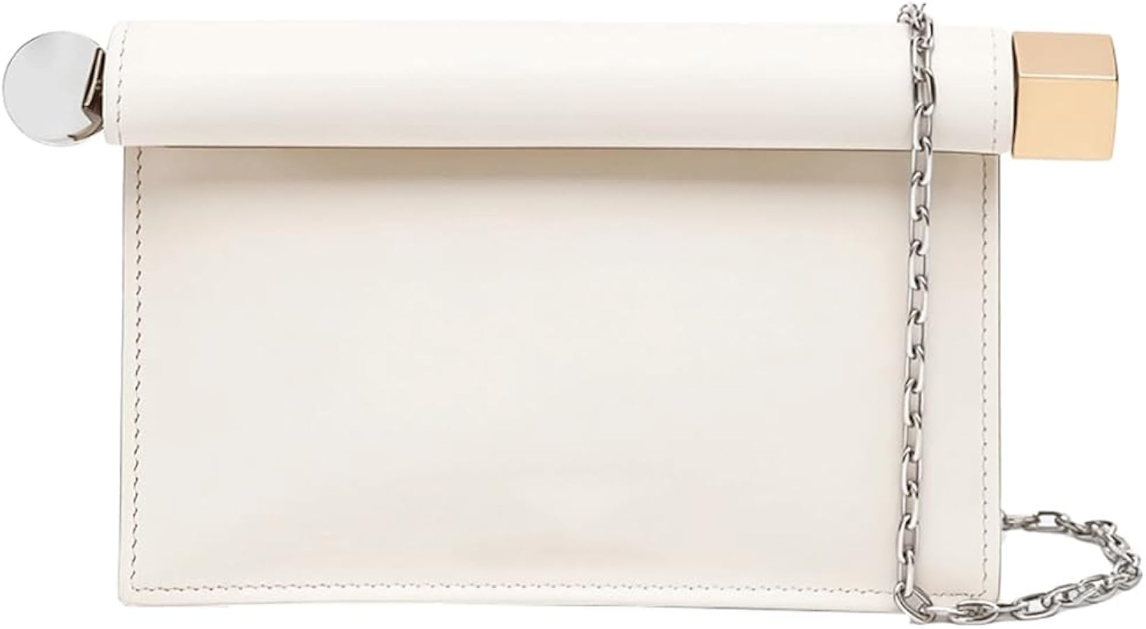 Trendy PU Leather Clutch Bag for Women Versatile Folding Evening Purse Metal Decoration Crossbody... | Amazon (US)