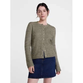 Scenario Women's Open Knit Cardigan Sweater with Long Sleeves, Lightweight, Sizes XS-XXXL | Walmart (US)