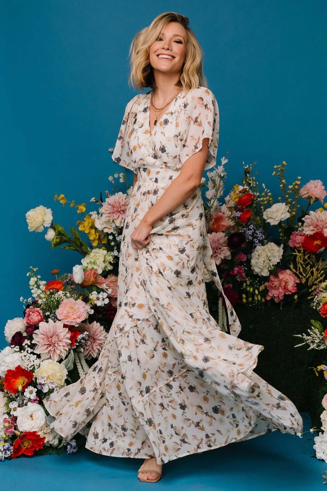 Katherine Maxi Dress | Multi Floral | Baltic Born