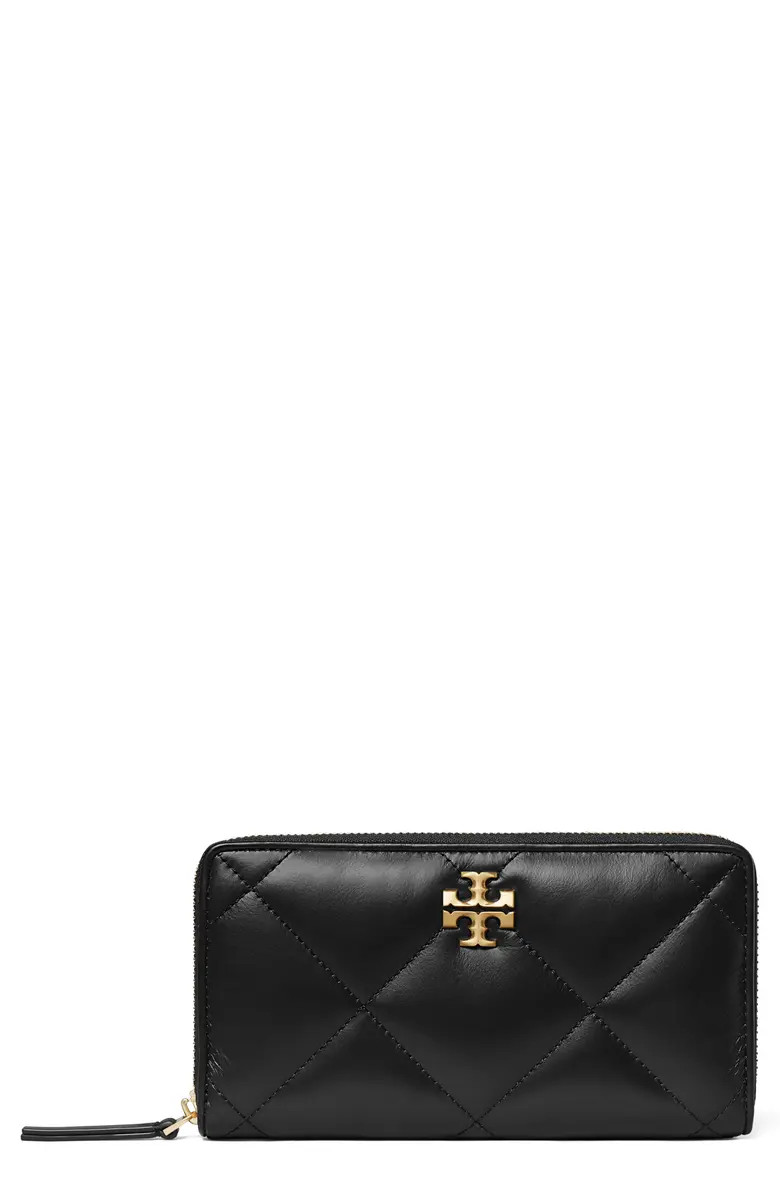 Tory Burch Kira Diamond Quilted Leather Zip Around Continental Wallet | Nordstrom | Nordstrom