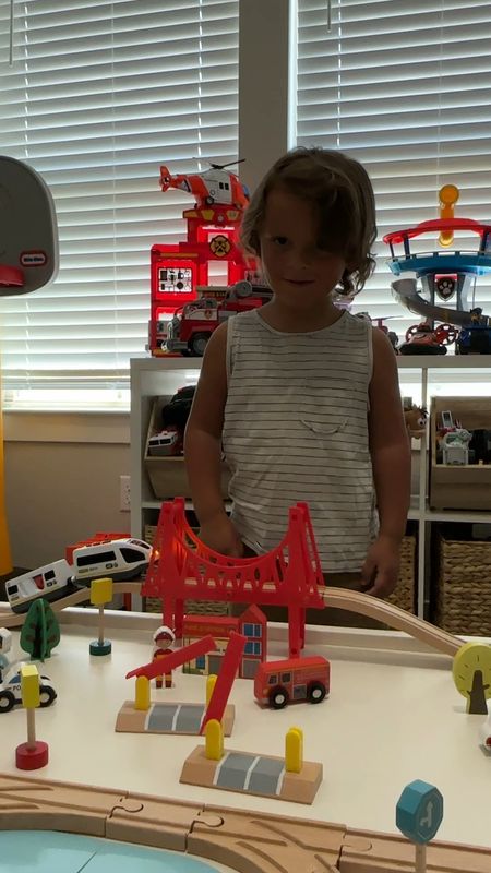 Reese is obsessed with this wooden train set, especially with the battery powered train. This would be the perfect birthday or Christmas gift! 

#LTKfamily #LTKGiftGuide #LTKkids