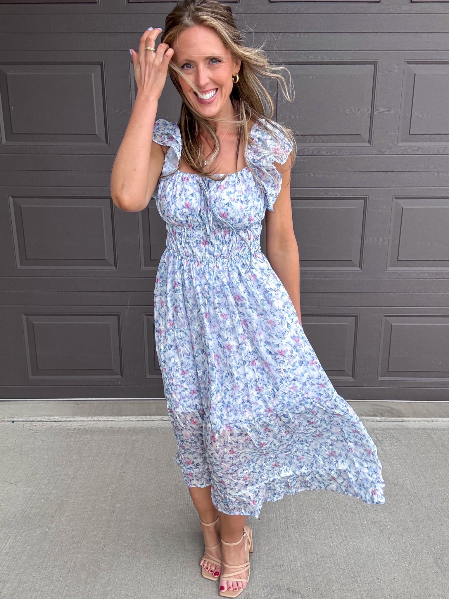 This light blue floral midi- dress is absolutely beautiful! 🩵 Loving this flowy fit and adorable double flutter sleeves! Wearing a small. 

As an Amazon Influencer I earn commission on qualifying purchases.

Light blue midi dress, spring fashion, floral print dress, wedding guest dress, spring dresses, blue dress, mom style, spring fashion 

#LTKootd #LTKMidsize #LTKOver40