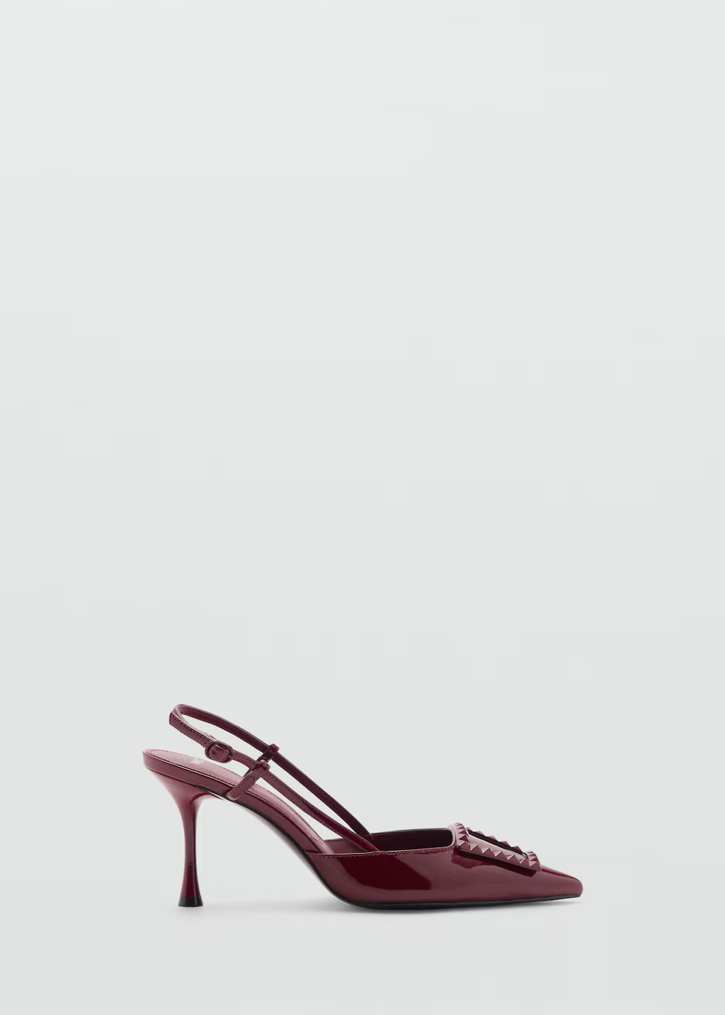 Patent leather slingback-heeled shoes | MANGO (UK)