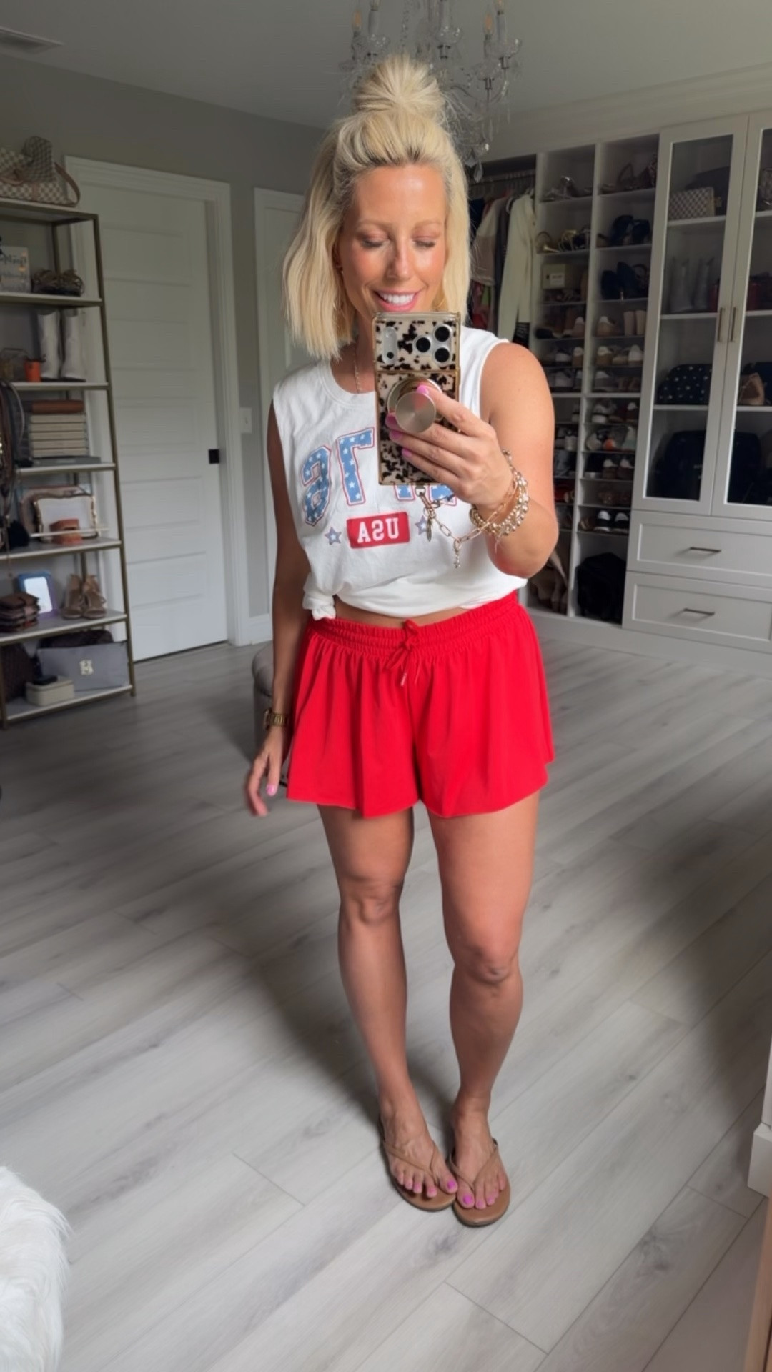 Tee and shorts size small!

#LTKSeasonal #LTKootd #LTKmomlife