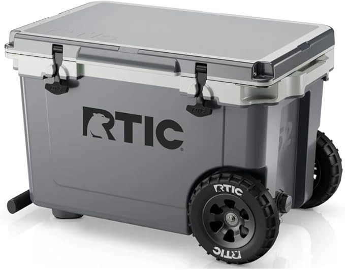 RTIC 52 Quart Ultra-Light Wheeled Hard Cooler Insulated Portable Ice Chest Box for Beach, Drink, ... | Amazon (US)