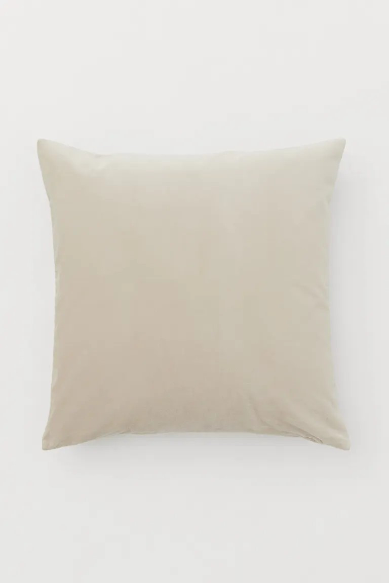 Housse de coussin en velours | H&M (FR, IT, ES, PT, BE)