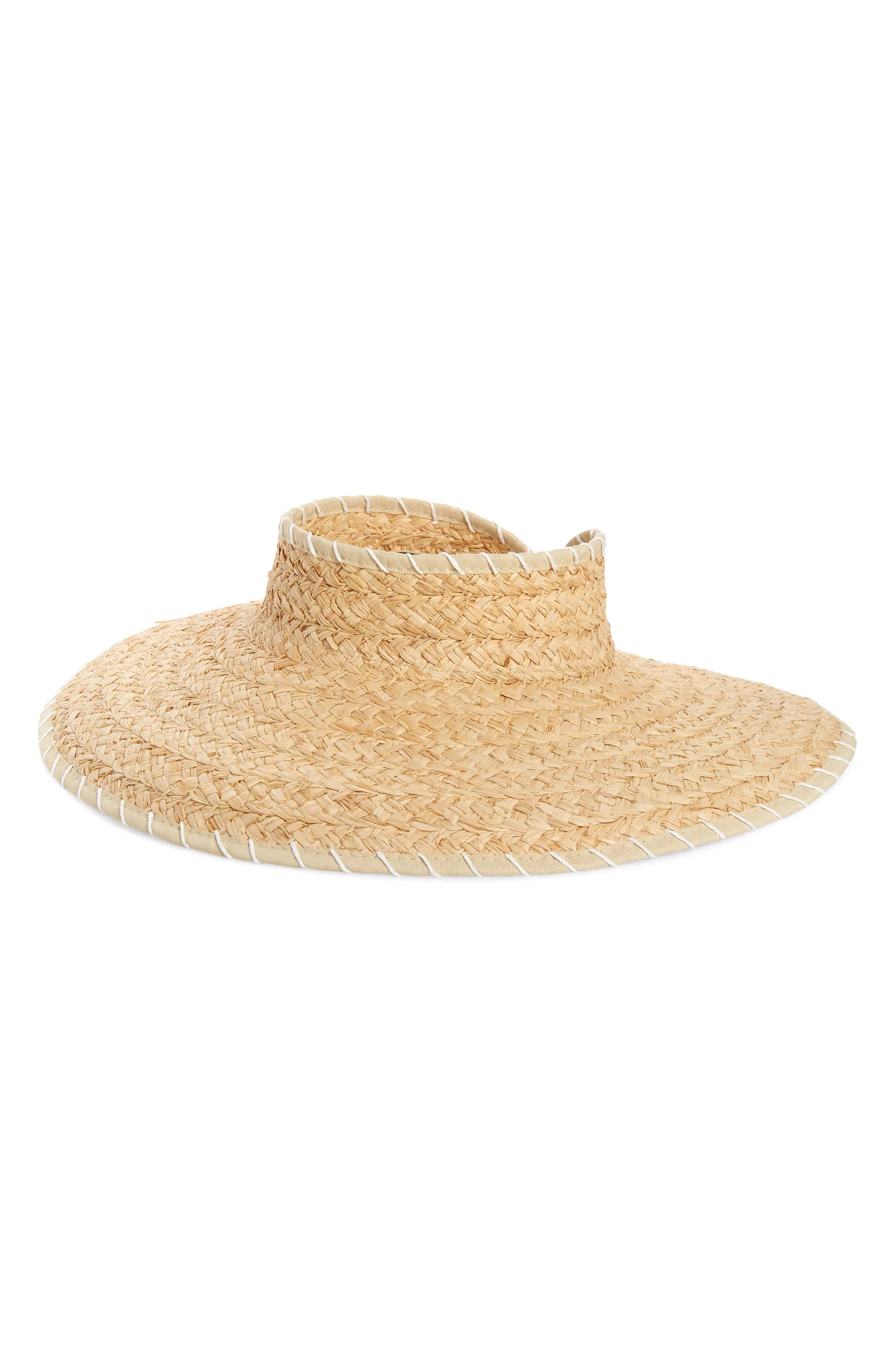 Del Mar Packable Straw Visor (Women) | Nordstrom | Nordstrom