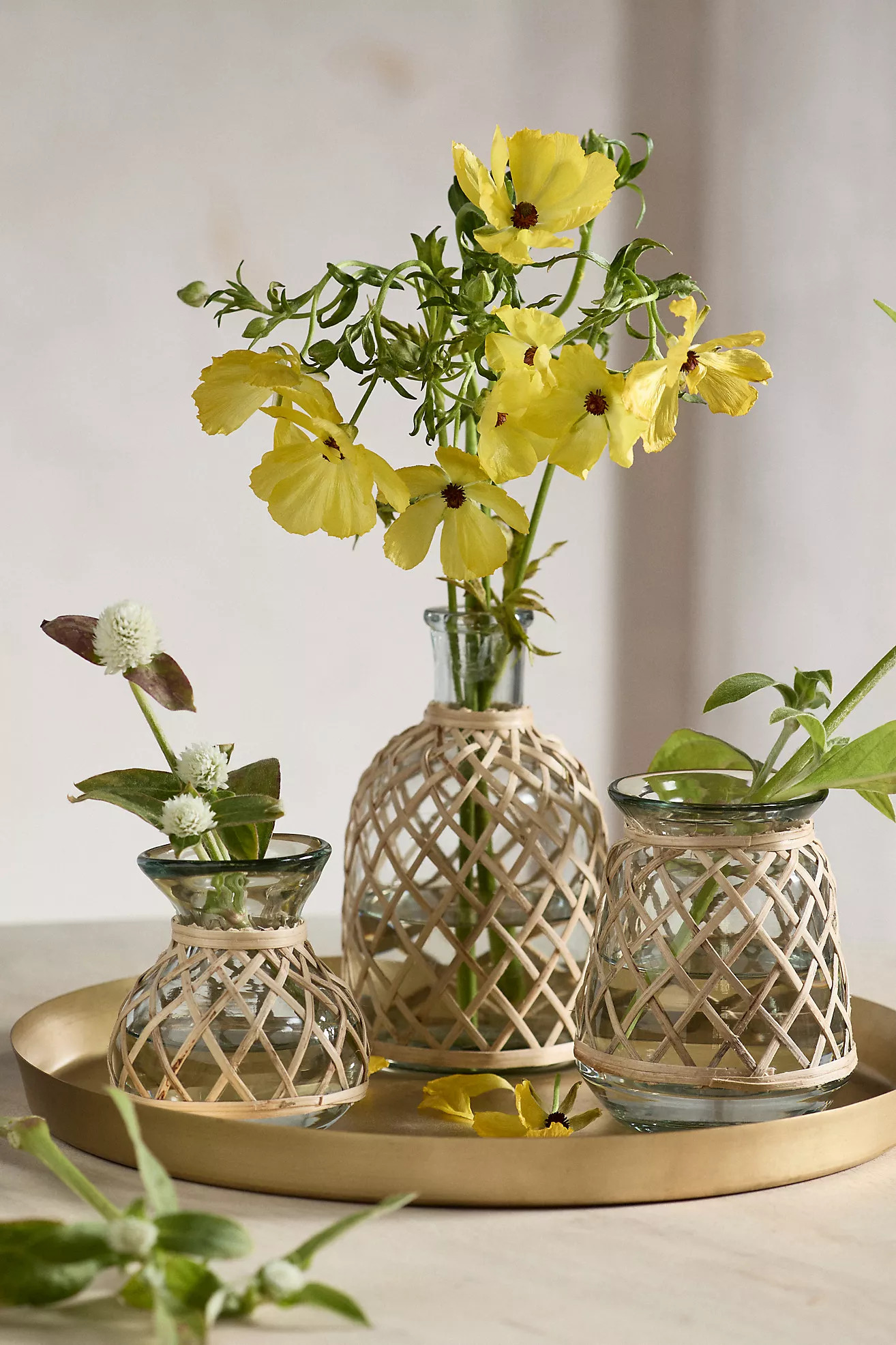 Rattan Wrapped Bud Vase | Anthropologie (US)