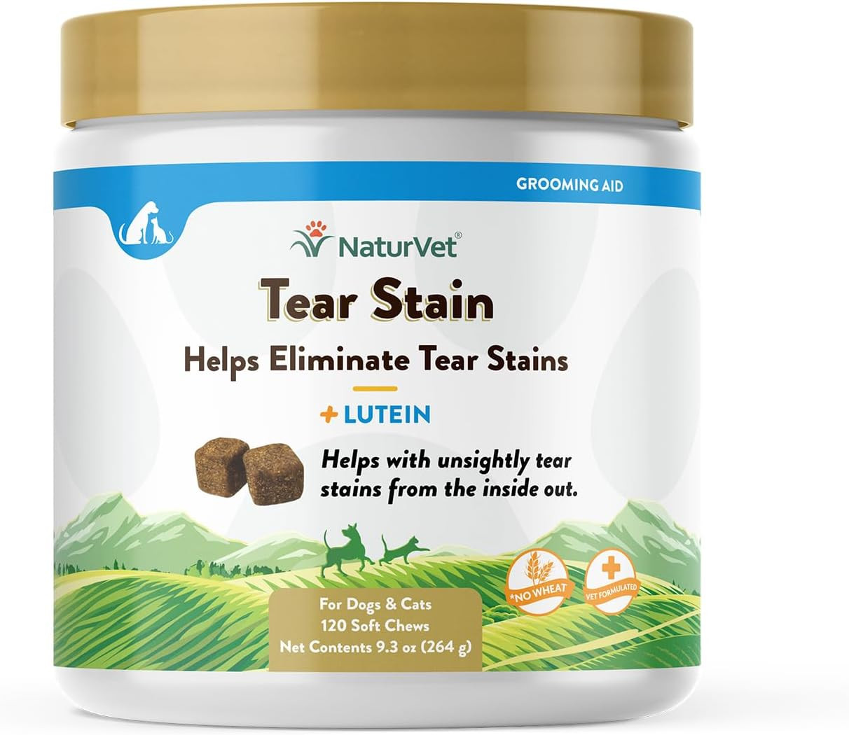 NaturVet Lutein Tear Stain Supplements for Dogs & Cats – Prevents Tear Stains for Dog, Cat Bree... | Amazon (US)