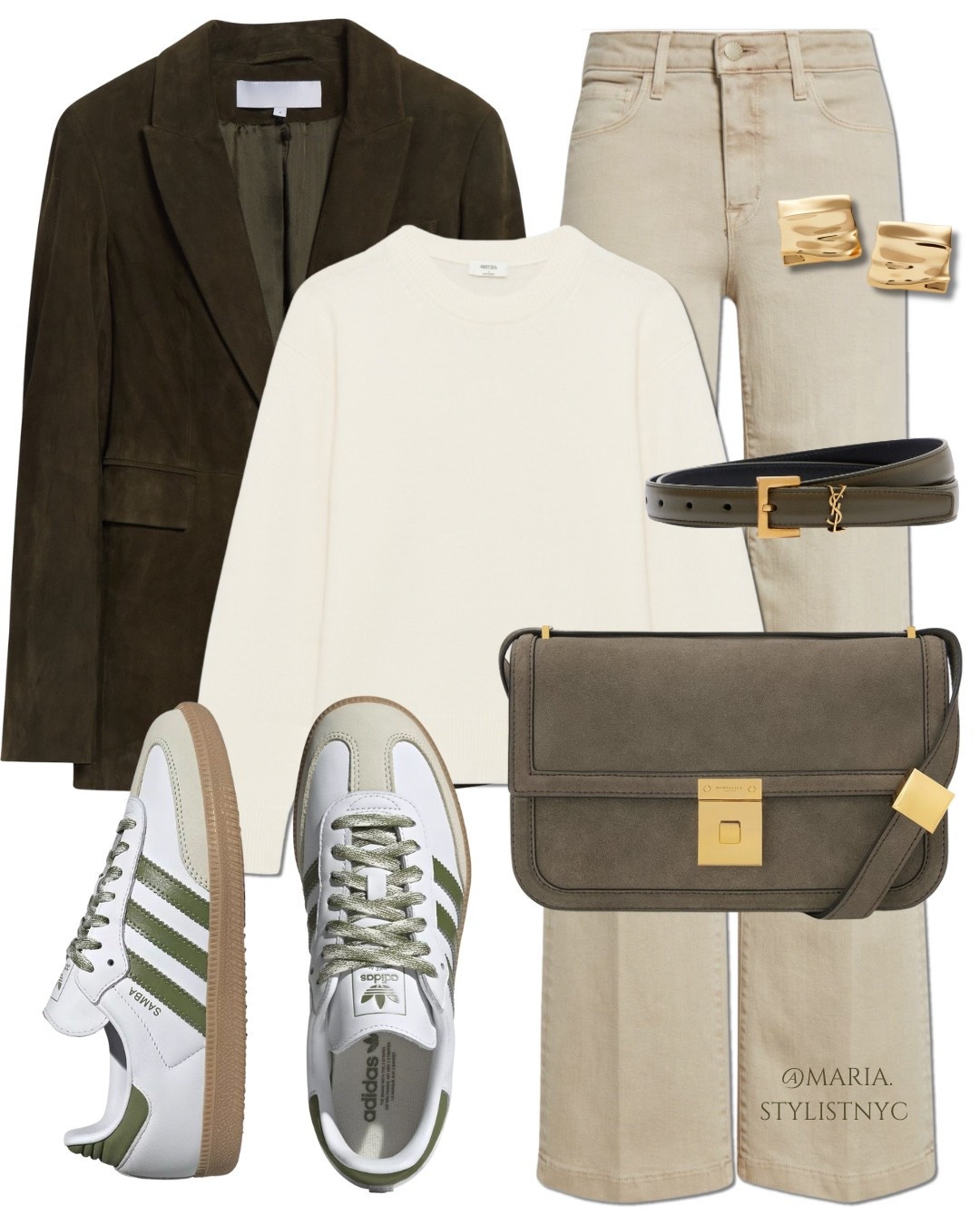 Olive Green Blazer + Jeans + Sneakers 👟 Fall Outfit 🍁✨

#LTKStyleTip #LTKShoeCrush #LTKSeasonal
