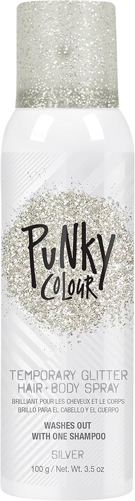 Punky Temporary Hair and Body Glitter Color Spray, Travel Spray, Lightweight, Adds Sparkly Shimme... | Amazon (US)
