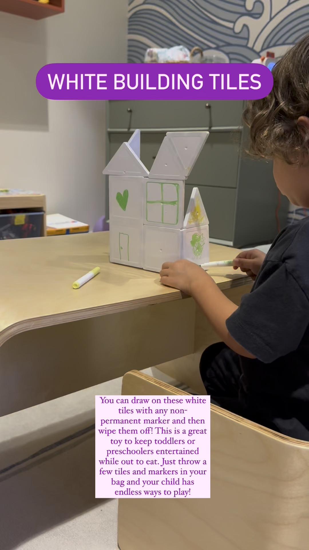 Take your magna-tile game to the next level with these draw on tiles. It will challenge your child’s creativity through coloring and building. 

Kid’s toys, building tiles, preschooler

#LTKKids #LTKFamily
