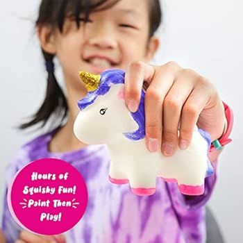 Unicorn Gifts for Girls. Arts & Crafts Paint Your Own Rainbows & Awesomeness Squishies DIY Kit. G... | Amazon (US)