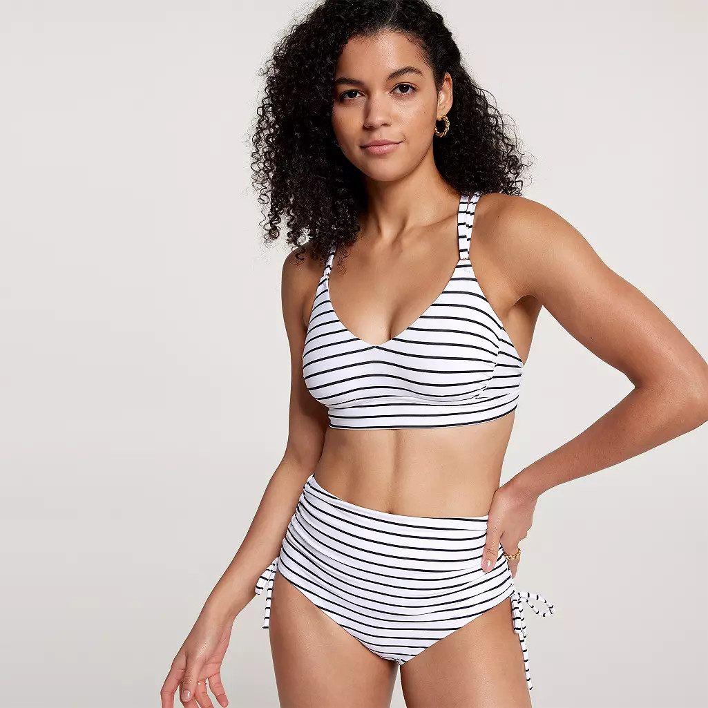 CALIA Women's Strappy Back Ruched Medium Support Bikini Swim Top | DICK'S Sporting Goods