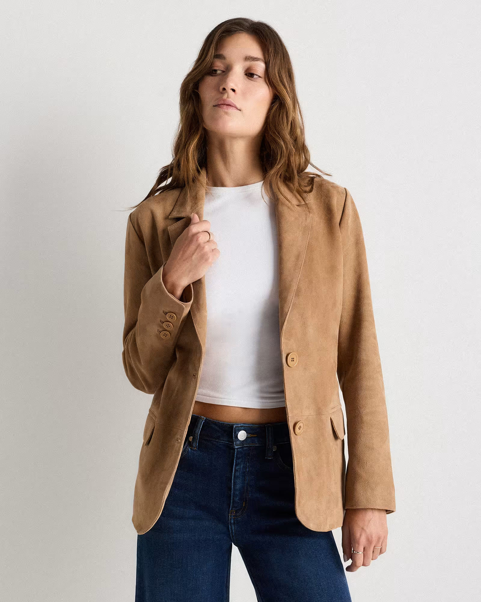 100% Suede Blazer | Quince