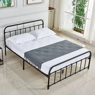 Industrial Black Metal Bed Frame | Bed Bath & Beyond