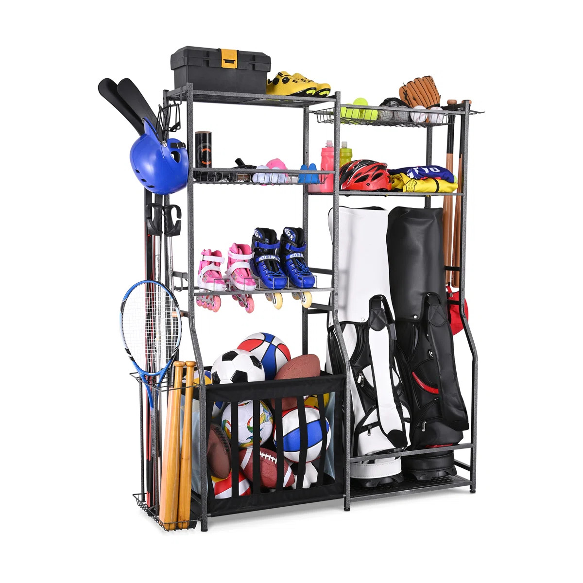 Steel Adjustable Multi-Use Sports Rack | Wayfair North America