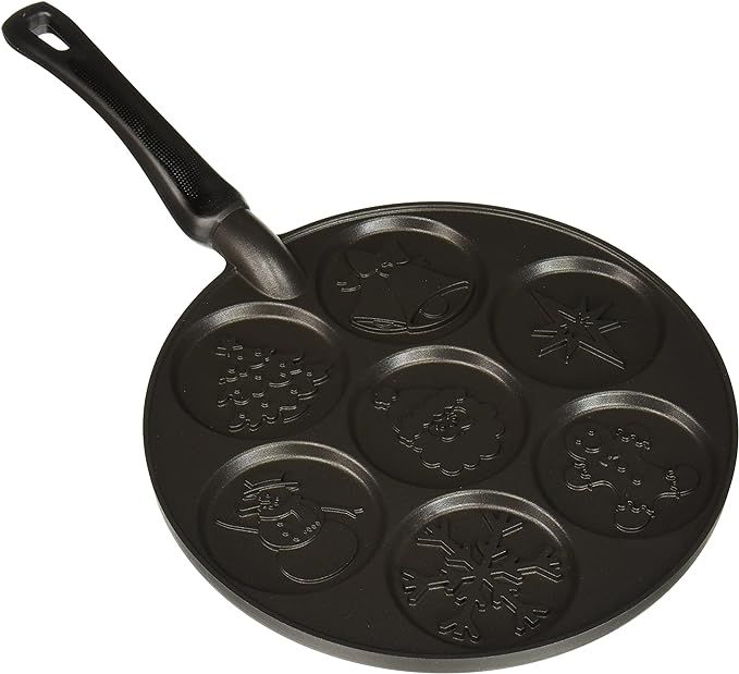 Nordic Ware Holiday Pancake Pan, Black | Amazon (US)