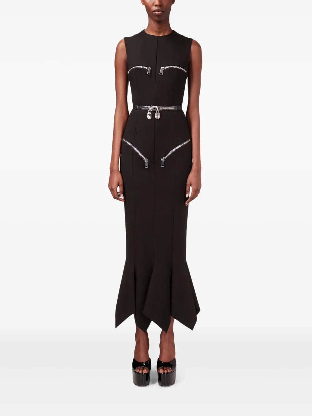 handkerchief-hem dress | Farfetch Global