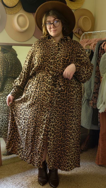 Plus size leopard maxi shirt dress 

#LTKstyletip #LTKplussize #LTKSeasonal
