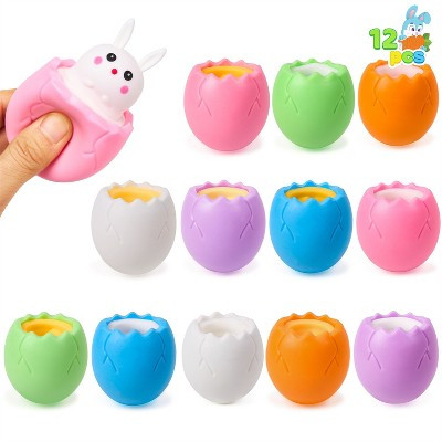 Joyfy 12 Pcs Easter Eggs Squishy Toy, Bunny Chicks Hide in Broken Eggs, Stress Relief Toys for Easter Party Favor Basket Fillers,Kids  Classroom Prize | Target