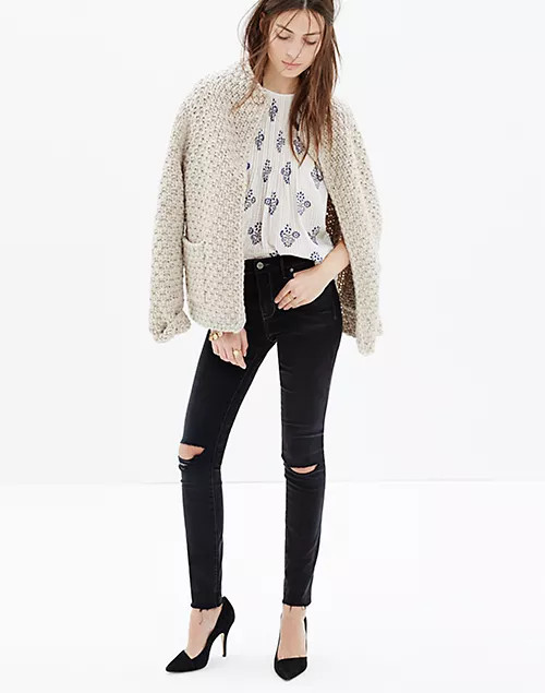 9" High-Rise Skinny Jeans in Black Sea | Madewell