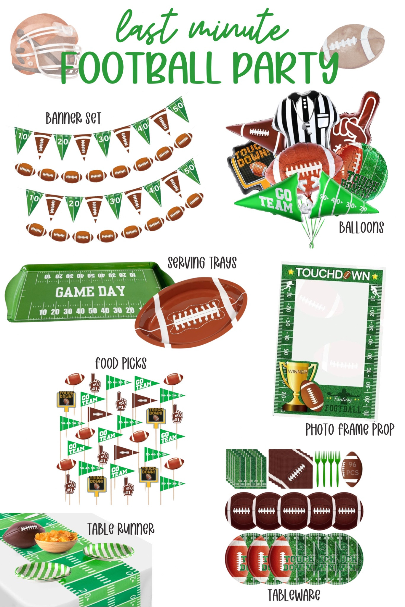Throw a last minute football party for the Big Game! 🏈

party decor
football decorations
football theme

#LTKParties #LTKHome #LTKFamily