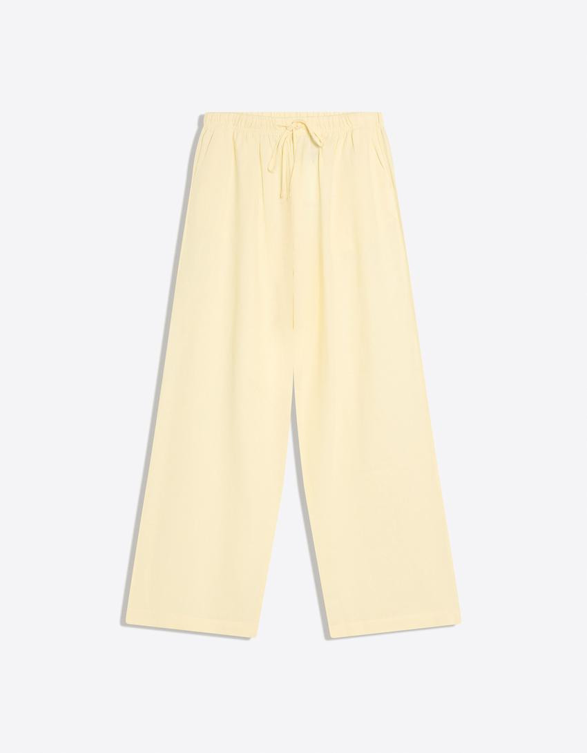 Elasticated waist trousers - Trousers - Women | Bershka UK