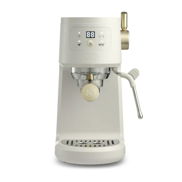 Thyme & Table Barista Mini Espresso Machine, Sand White | Walmart (US)