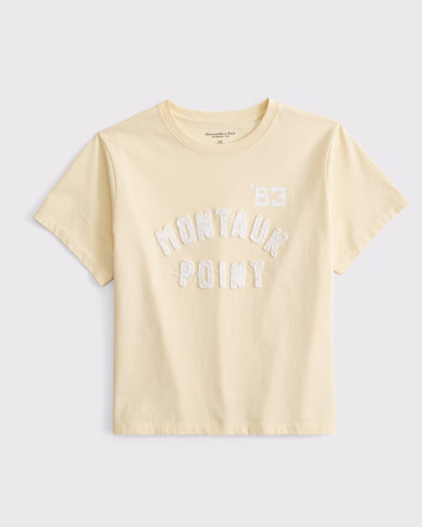 Short-Sleeve Montauk Graphic Skimming Tee | Abercrombie & Fitch (US)