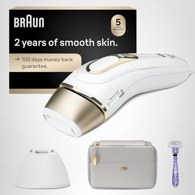 Braun IPL, Silk·Expert Pro 5, IPL Hair Removal for Women and Men, Permanent Laser Hair Reduction... | Amazon (US)