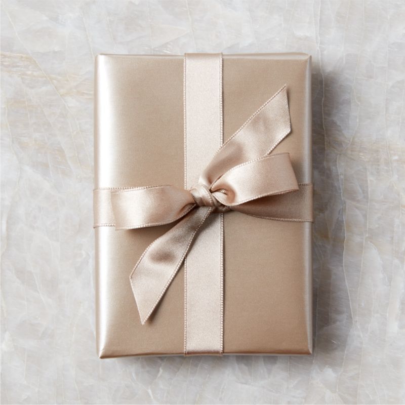 Champagne Gold Holiday Gift Wrap + Reviews | CB2 | CB2