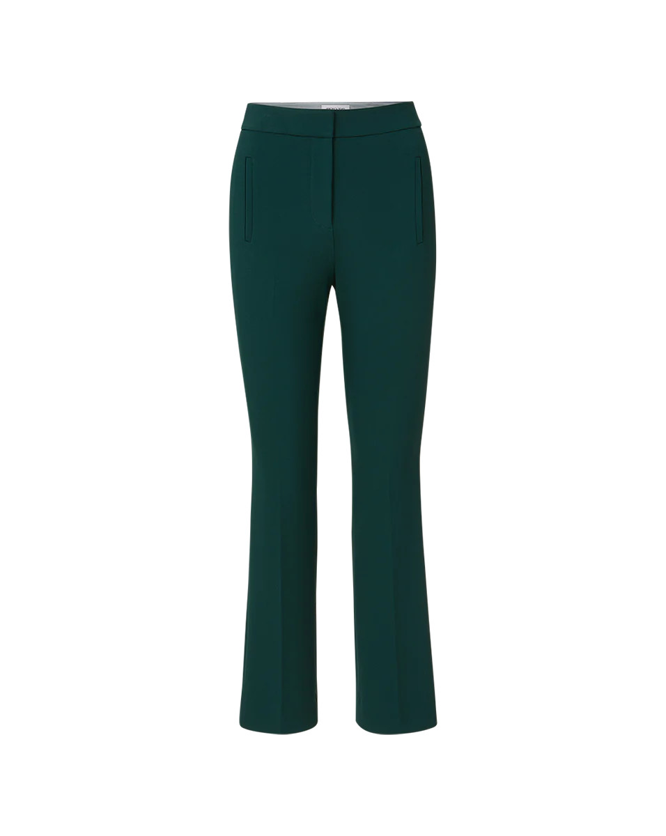 Arte High Waisted Pant in Dark Green | Veronica Beard | Veronica Beard
