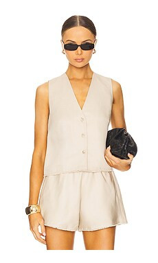 Ivy Oak Tala Ann Linen Vest in Light Canvas from Revolve.com | Revolve Clothing (Global)