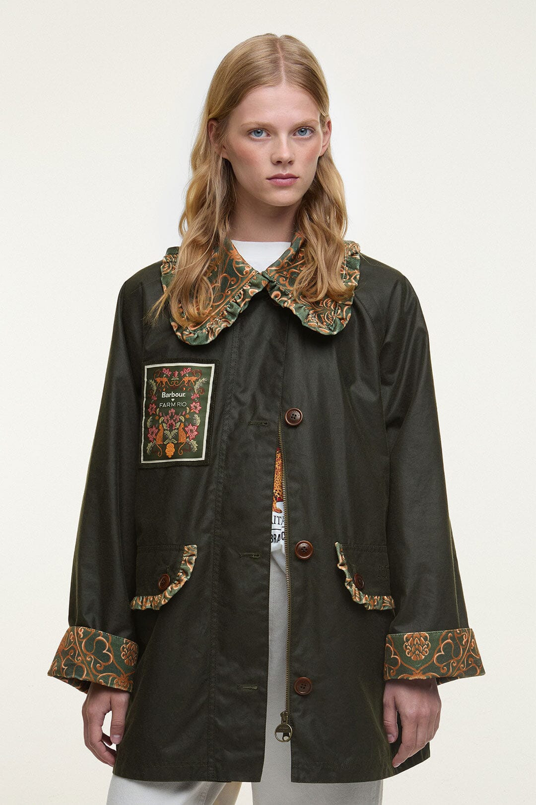 Maria-Clara Waxed Jacket | FARM Rio | FarmRio (US)