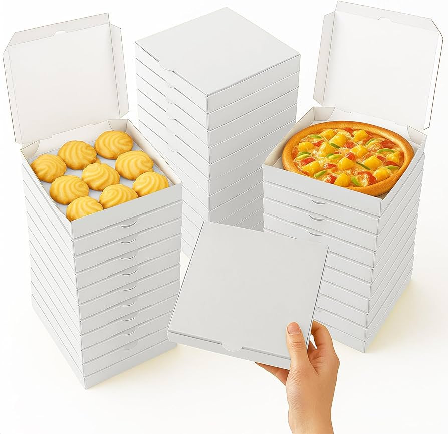 50 Pcs Mini Pizza Boxes Mini Dessert Boxes，5.1 x 5.1 x 0.78 inches for Parties, Bakeries, and F... | Amazon (US)