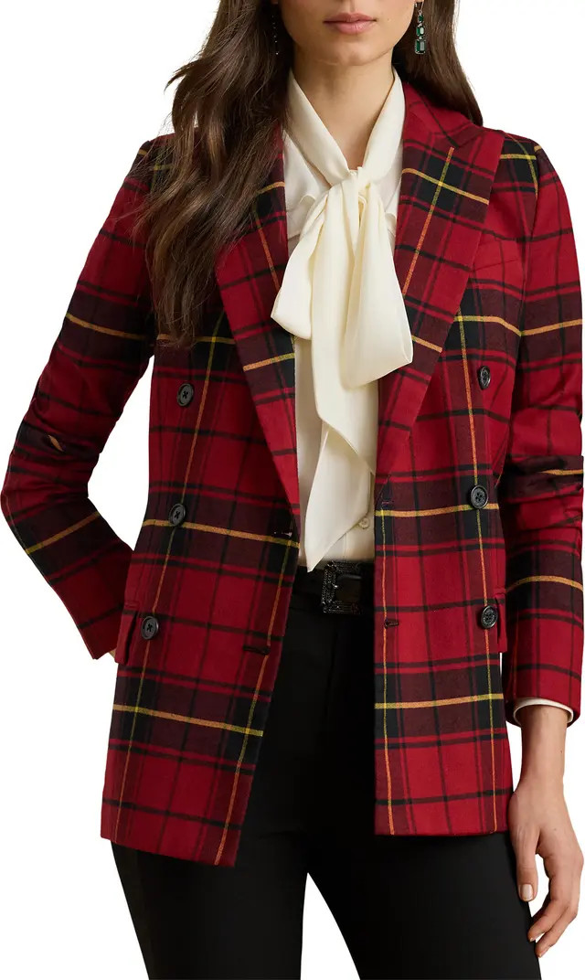 Tartan Wool Blend Blazer | Nordstrom