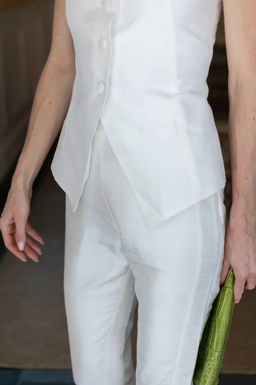 Jackie Pant - Blanc | Julia Amory