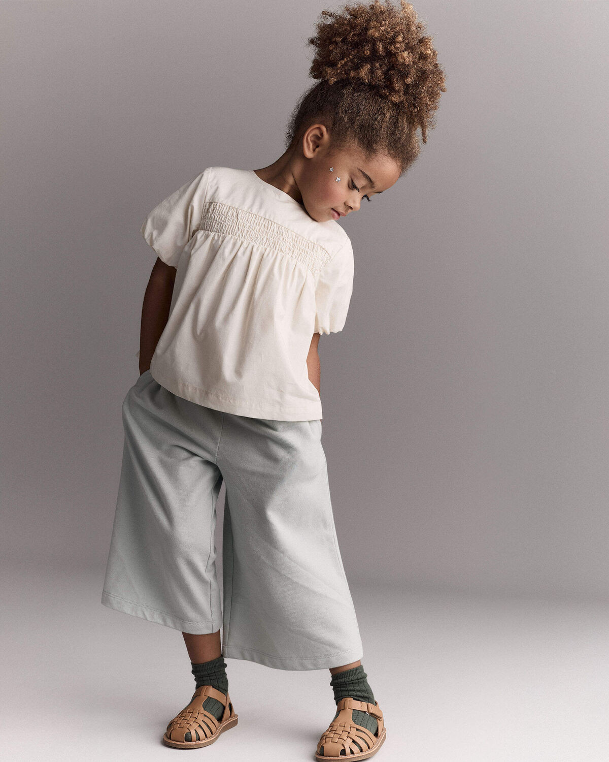 Toddler Girl Wide-Leg Drape Pant - Light Blue - Otter Avenue | Carter's | Carter's Inc
