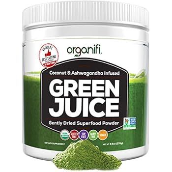 Organifi: Green Juice - Organic Superfood Supplement Powder - 30 Day Supply - USDA Certified Orga... | Amazon (US)