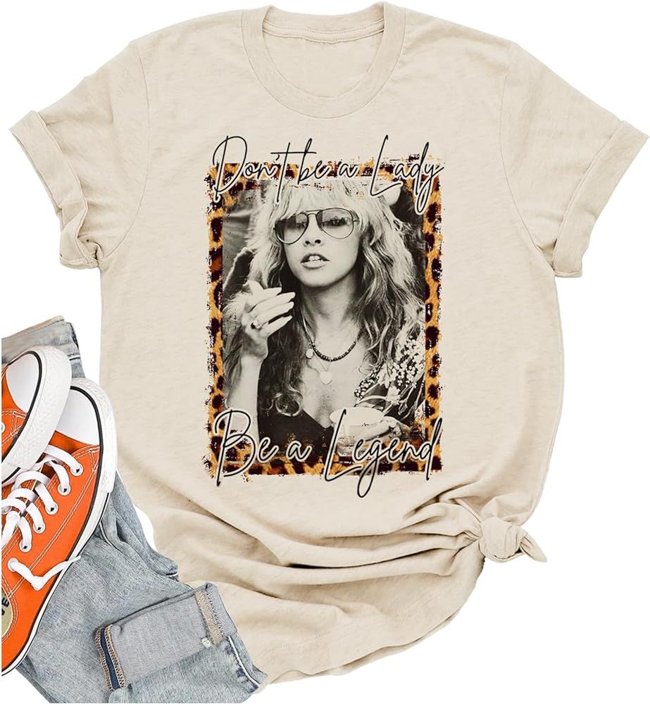 Women Vintagae T Shirt Back to The Gypsy That I was Stevie Shirt Nicks Graphic Music Tees Shirt R... | Amazon (US)