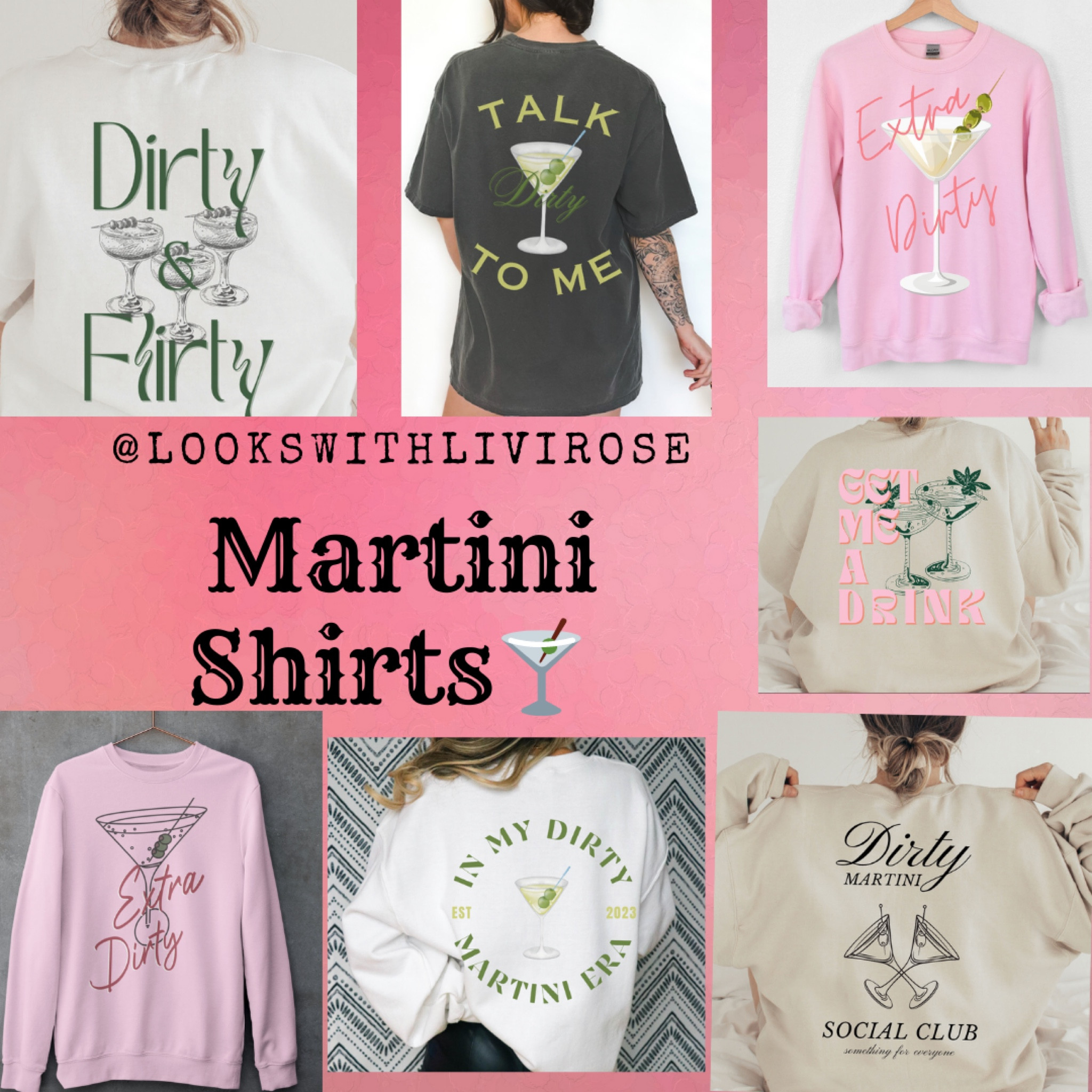 Martini Oversized Tee White