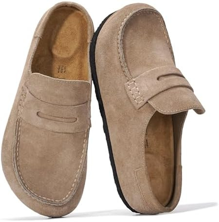 Project Cloud 100% Genuine Leather Moccasin-Style Clogs for Women - Memory Foam and Water Resista... | Amazon (US)