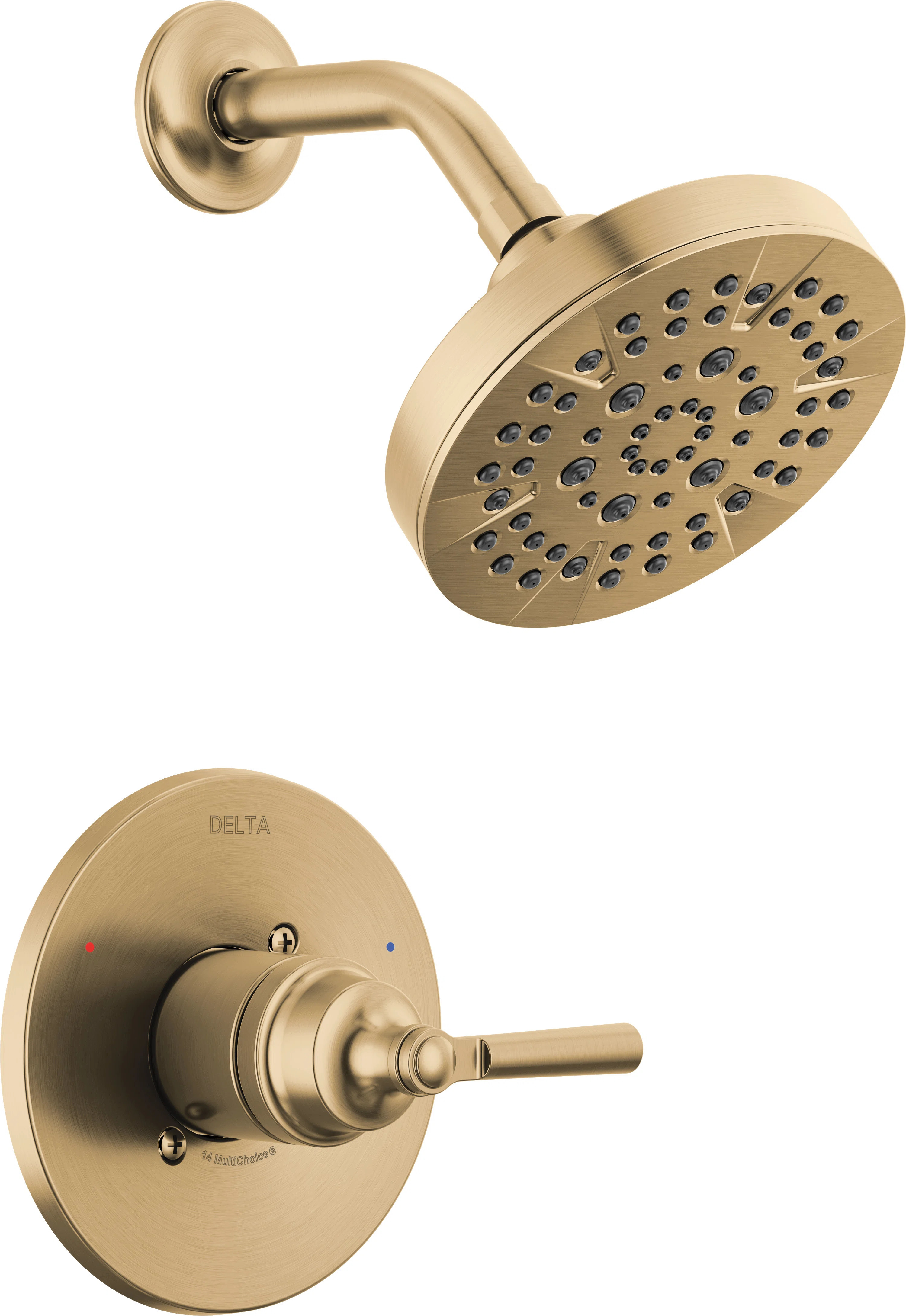 SAYLOR™ Single-Function Shower Faucet Set, Valve Trim Kit, Shower Head and Handle Set T14235-CZ | Wayfair North America